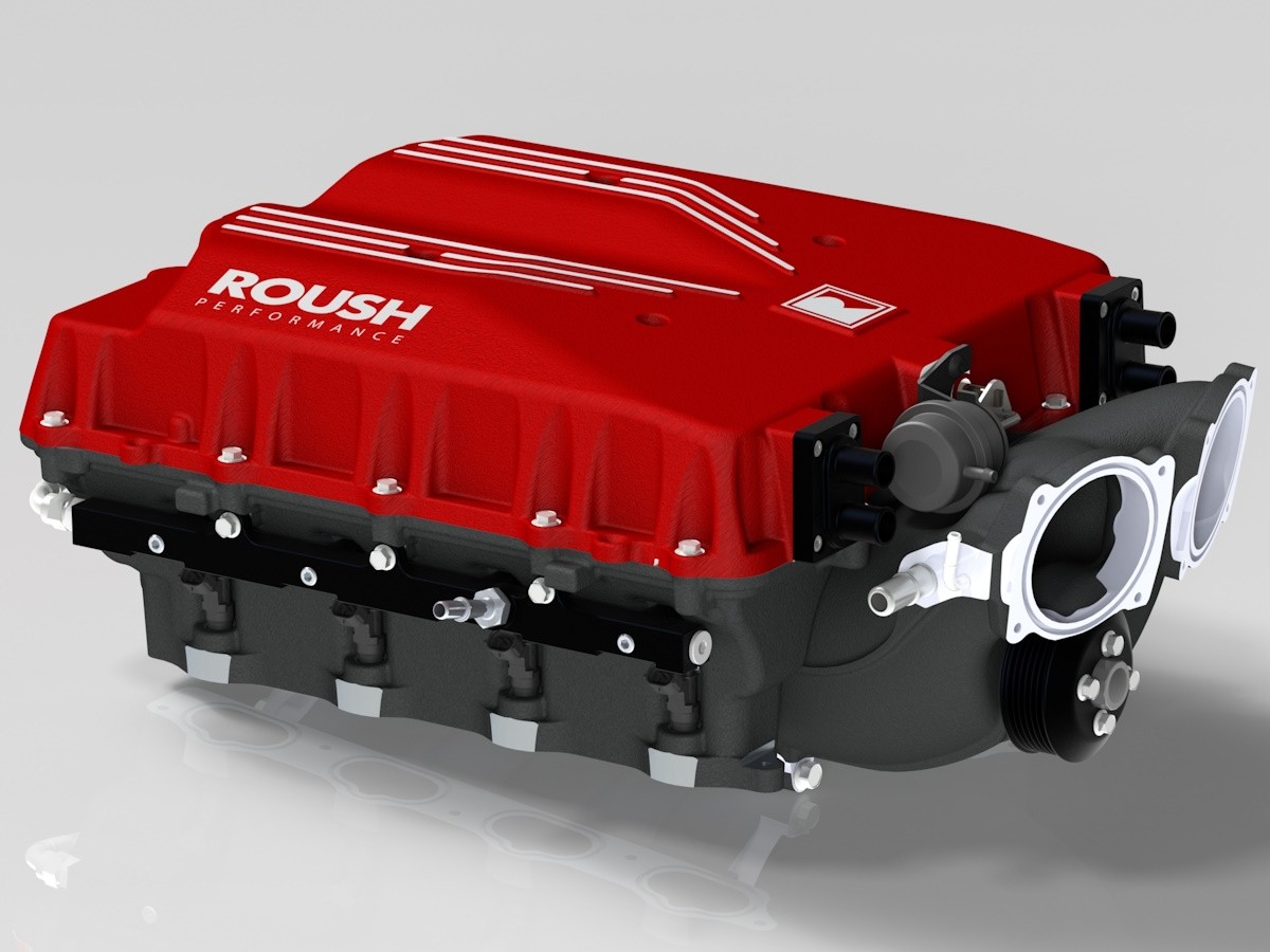 Roush Performance 810 HP Phase 2 Supercharger For 5.0L Engine GT & Dark ...