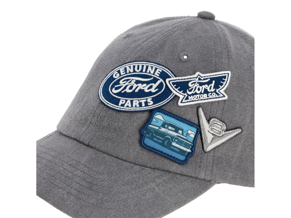 【FOTTSFOTTS】HALF LOGO CAP Ford Logo Patch Collector Hat Grey - FD205380 | Levittown Ford