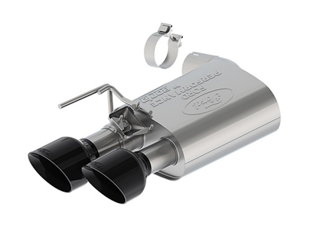 Ford Performance Dark Horse Borla 5.0L Sport Active CatBack Exhaust With Black Chrome Plated