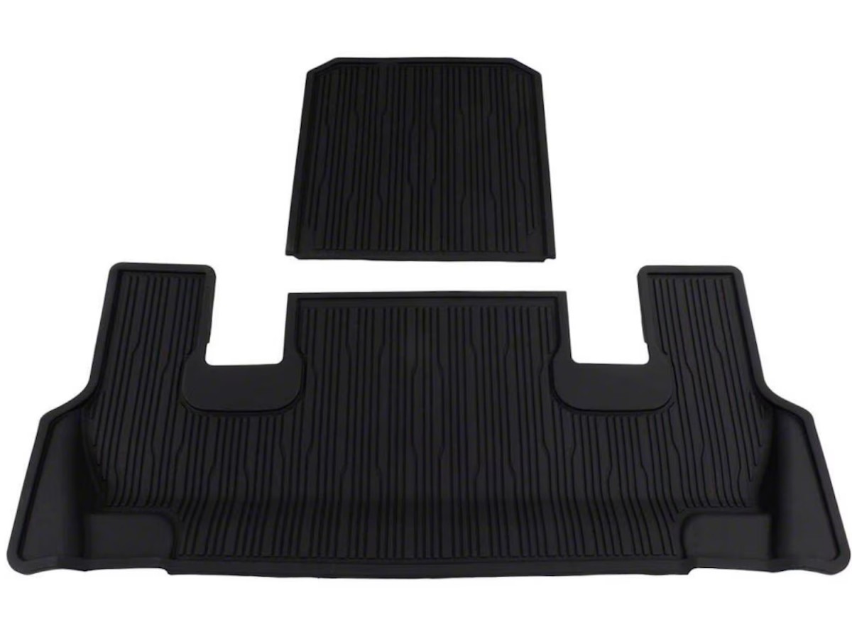 MAXLINER Floor Mat 3 Row Liner Set Black 11-14 Ford Explorer W/O 2nd Row Console