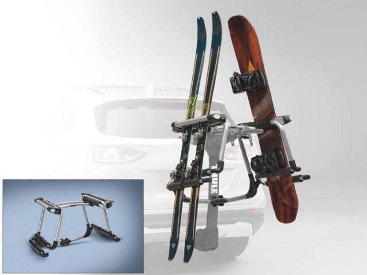 Genuine Ford Ski Snowboard Carrier Hitch Mounted Bike Rack Converter By