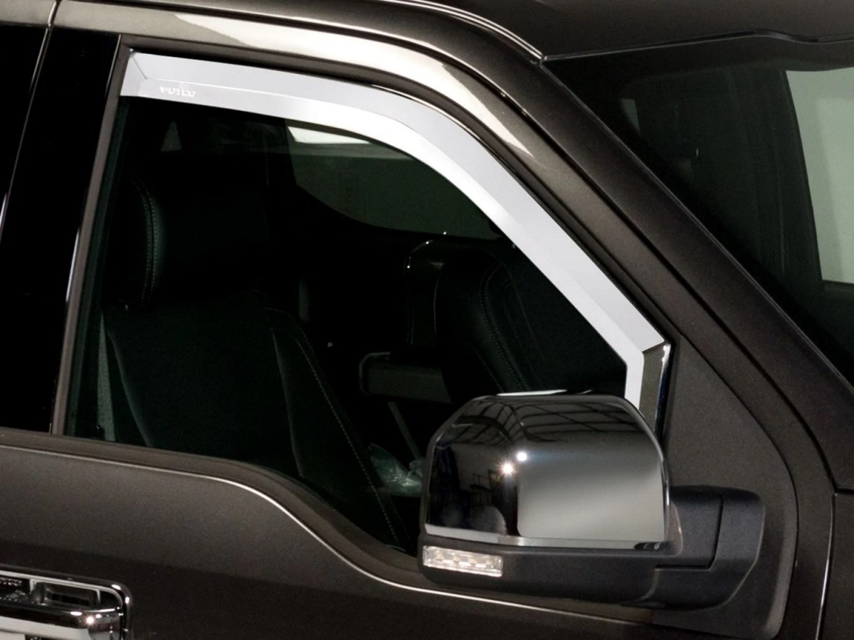 Genuine Ford Window Deflectors For Regular Cab Chrome Set Of Two In
